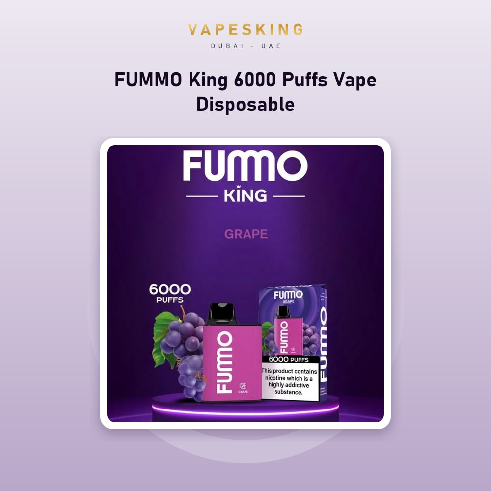 FUMMO King 6000 Puffs Disposable Vape — disposable vape in stock at Vapes King Dubai, Dubai
