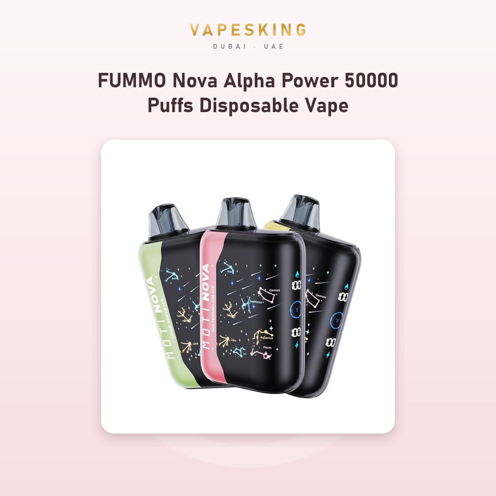 FUMMO Nova Alpha Power 50000 Puffs Disposable Vape — disposable vape in stock at Vapes King Dubai, Dubai