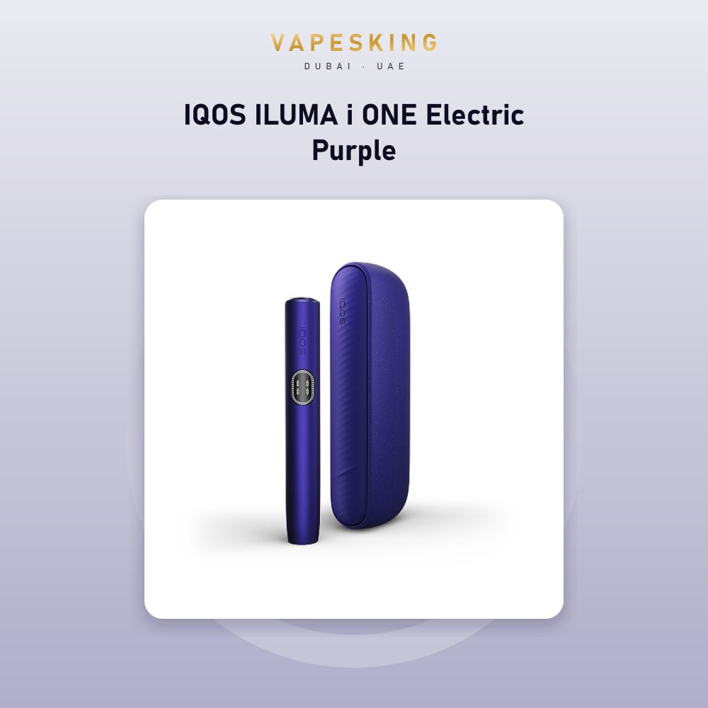 IQOS ILUMA i ONE Electric Purple heated tobacco device kit — in stock at Vapes King Dubai