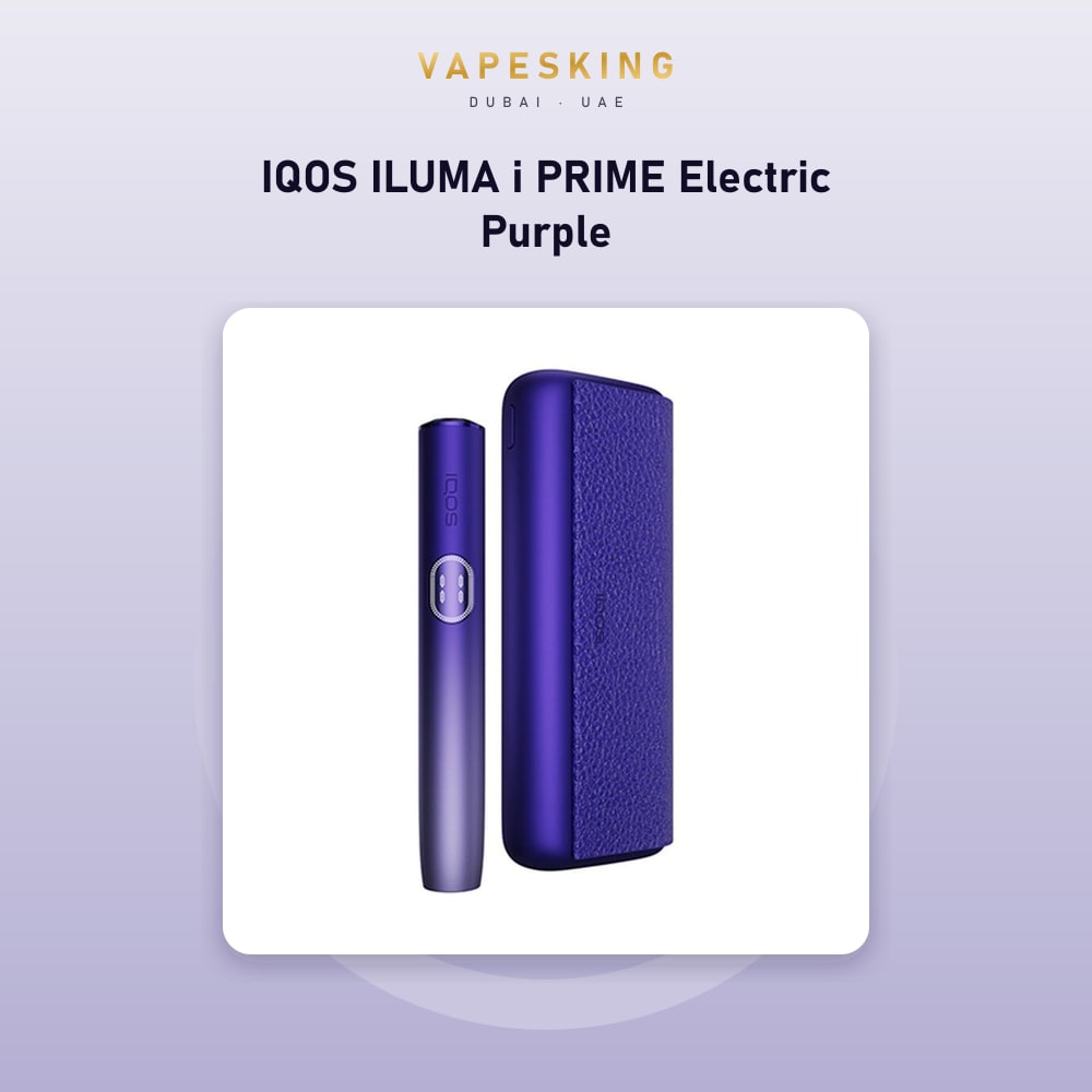 IQOS ILUMA i PRIME Electric Purple heated tobacco device kit — in stock at Vapes King Dubai