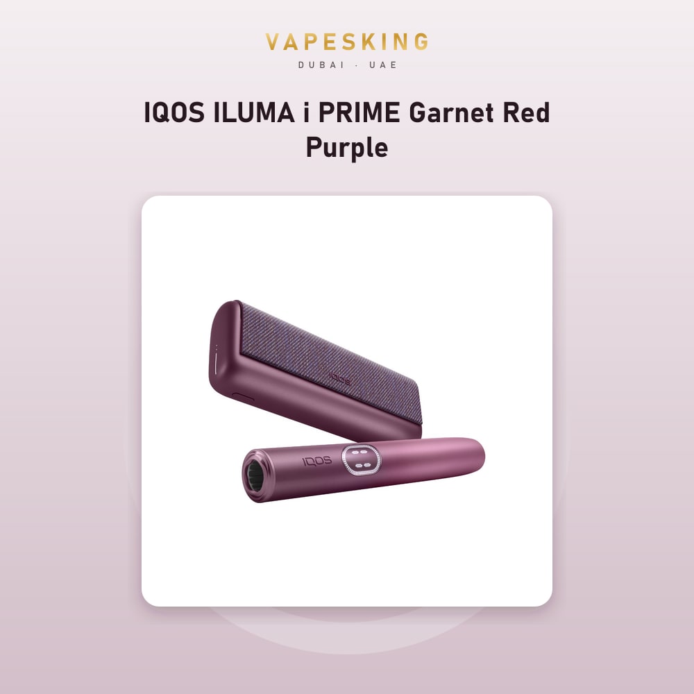 IQOS ILUMA i PRIME Garnet Red Purple heated tobacco device kit — in stock at Vapes King Dubai