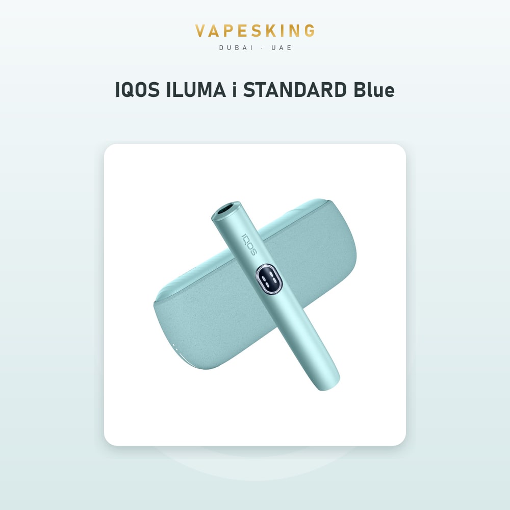 IQOS ILUMA i STANDARD Blue heated tobacco device kit — in stock at Vapes King Dubai