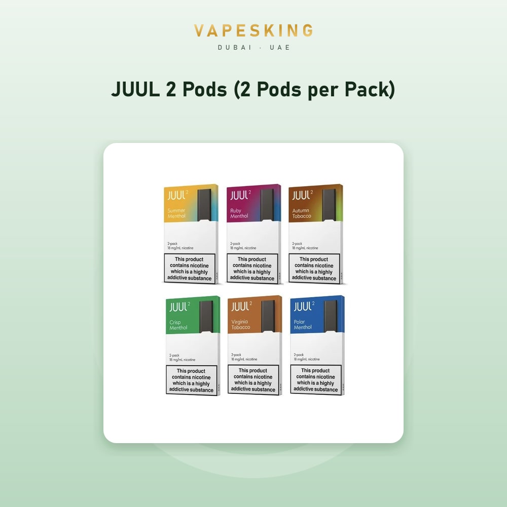 JUUL 2 Pods (2 Pods per Pack) — pods & refill in stock at Vapes King Dubai, Dubai