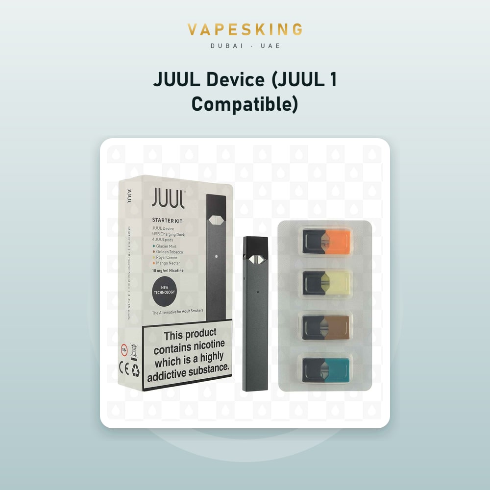 JUUL Device (JUUL 1 Compatible) — pod system in stock at Vapes King Dubai, Dubai