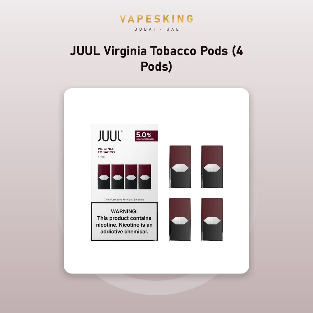 JUUL Virginia Tobacco Pods (4 Pods) — pods & refill in stock at Vapes King Dubai, Dubai
