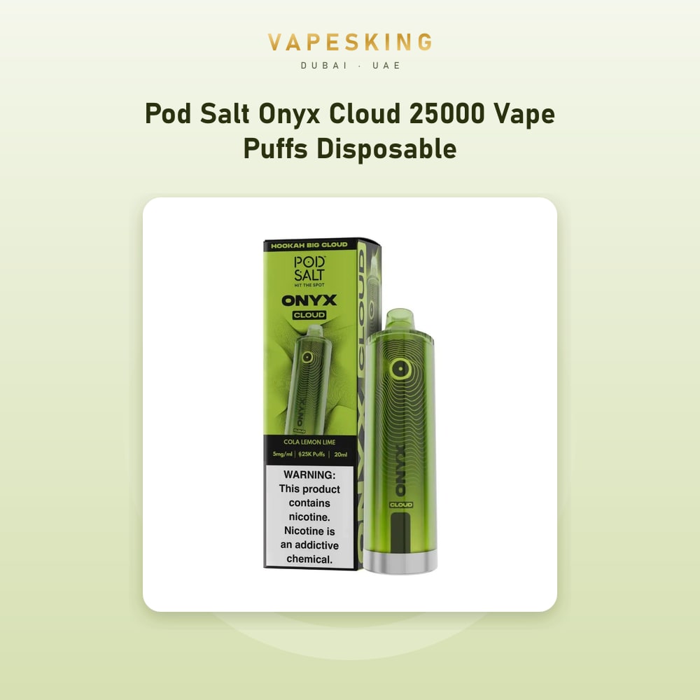 Pod Salt Onyx Cloud 25000 Puffs Disposable Vape — disposable vape in stock at Vapes King Dubai, Dubai