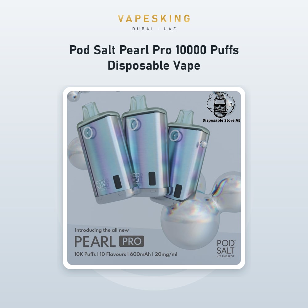 Pod Salt Pearl Pro 10000 Puffs Disposable Vape — disposable vape in stock at Vapes King Dubai, Dubai