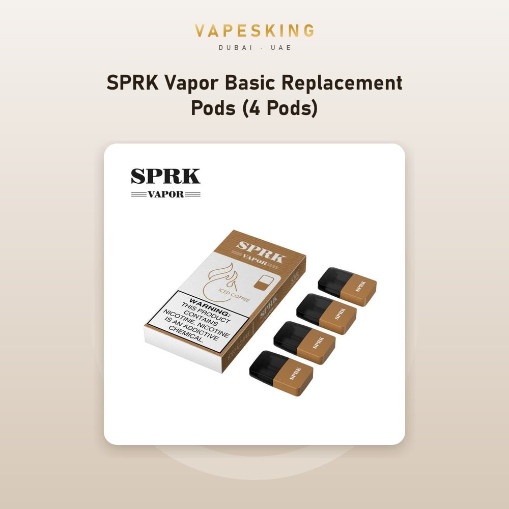 SPRK Vapor Basic Replacement Pods (4 Pods) — pods & refill in stock at Vapes King Dubai, Dubai