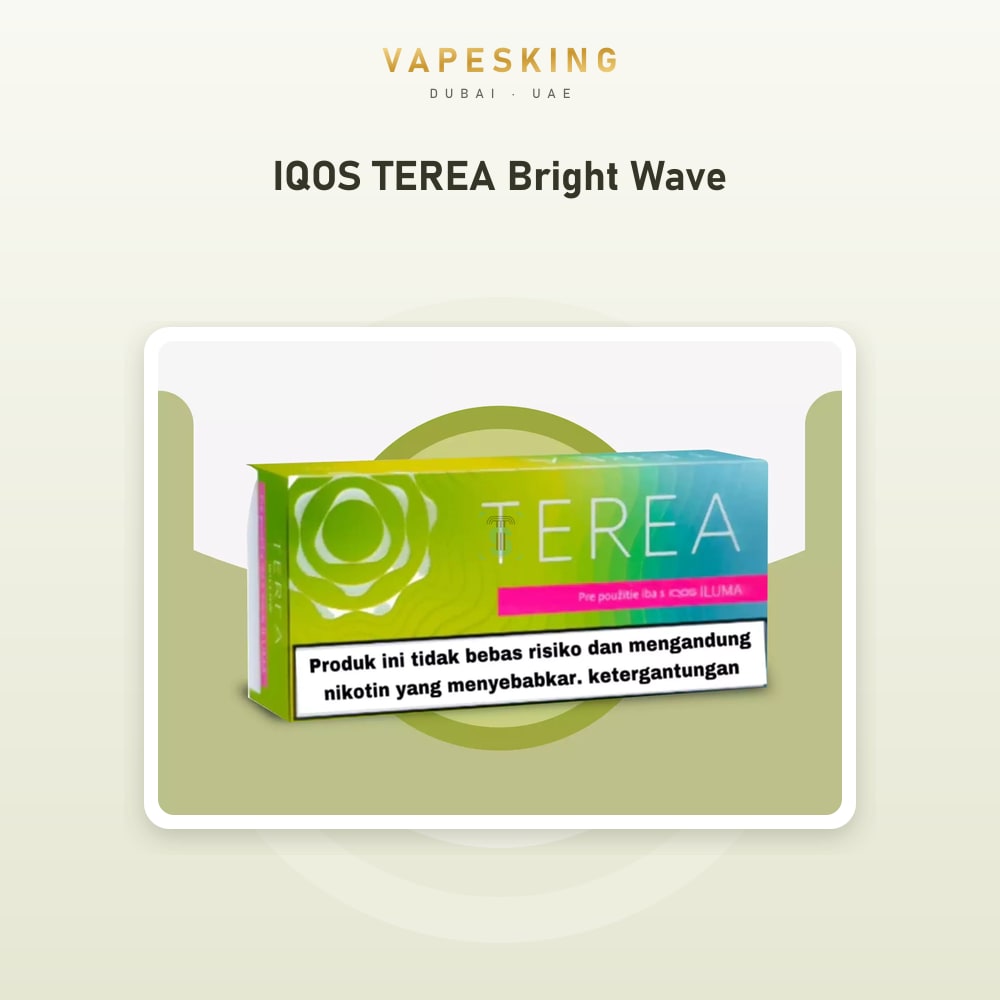 IQOS TEREA Bright Wave pack of 20 heated tobacco sticks for IQOS ILUMA — in stock at Vapes King Dubai