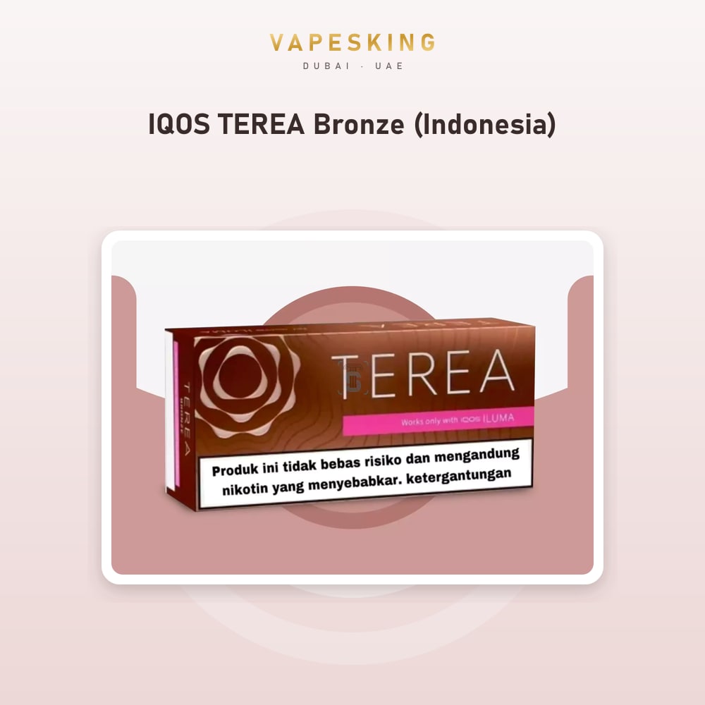 IQOS TEREA Bronze (Indonesia) pack of 20 heated tobacco sticks for IQOS ILUMA, Indonesia edition — in stock at Vapes King Dubai