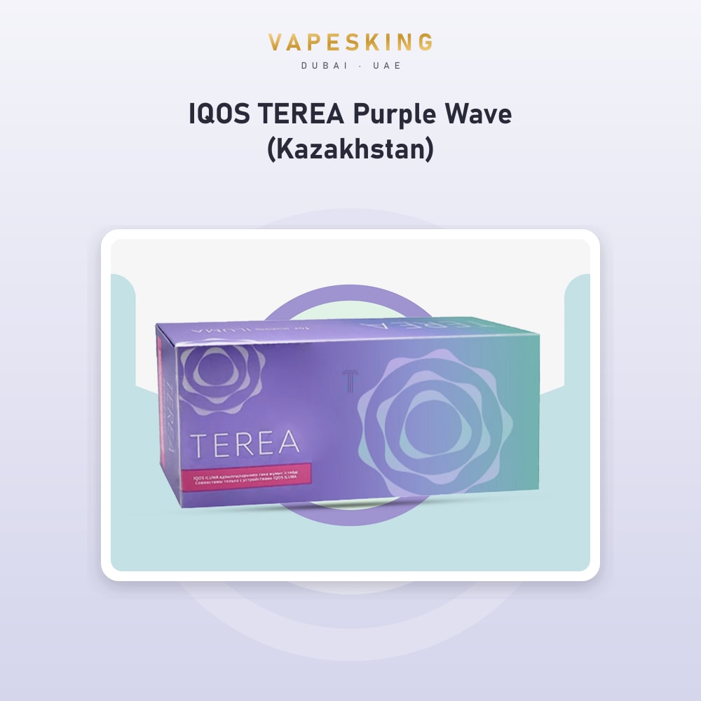 IQOS TEREA Purple Wave (Kazakhstan) pack of 20 heated tobacco sticks for IQOS ILUMA, Kazakhstan edition — in stock at Vapes King Dubai