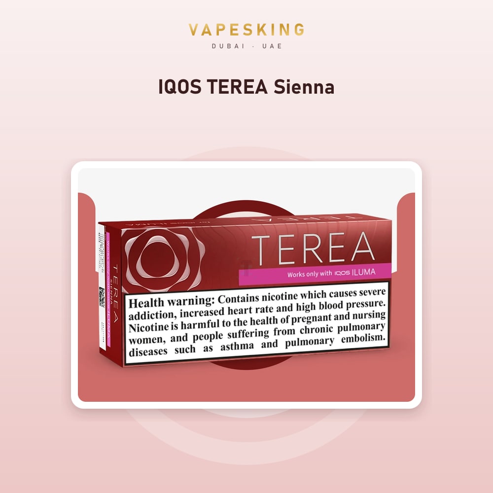 IQOS TEREA Sienna pack of 20 heated tobacco sticks for IQOS ILUMA — in stock at Vapes King Dubai