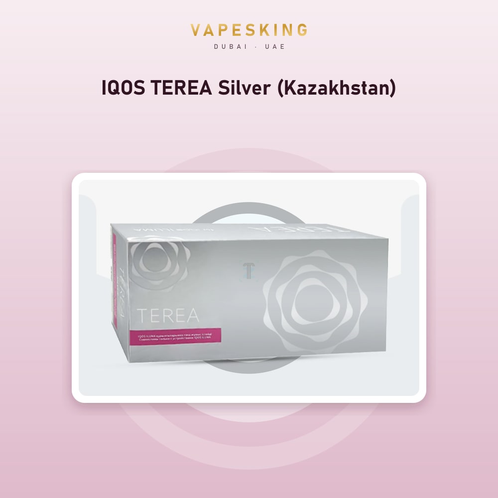 IQOS TEREA Silver (Kazakhstan) pack of 20 heated tobacco sticks for IQOS ILUMA, Kazakhstan edition — in stock at Vapes King Dubai