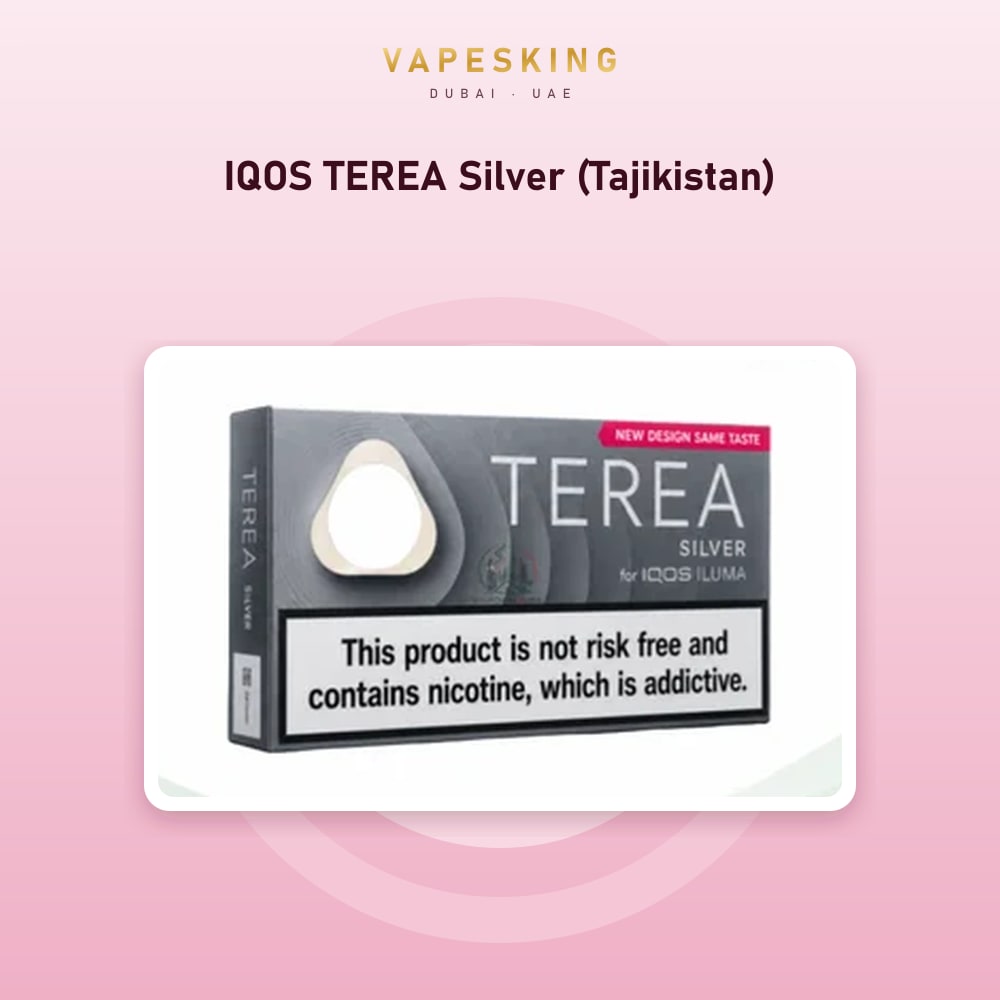 IQOS TEREA Silver (Tajikistan) pack of 20 heated tobacco sticks for IQOS ILUMA, Tajikistan edition — in stock at Vapes King Dubai