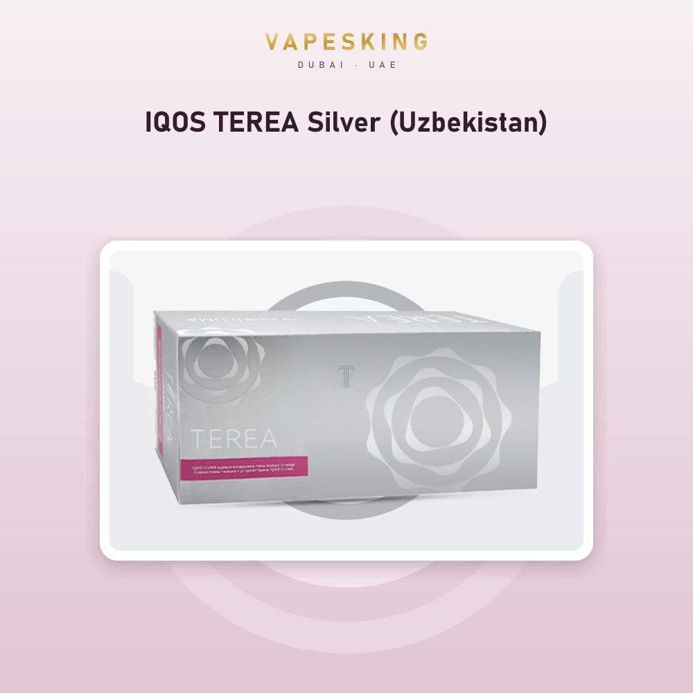 IQOS TEREA Silver (Uzbekistan) pack of 20 heated tobacco sticks for IQOS ILUMA, Uzbekistan edition — in stock at Vapes King Dubai