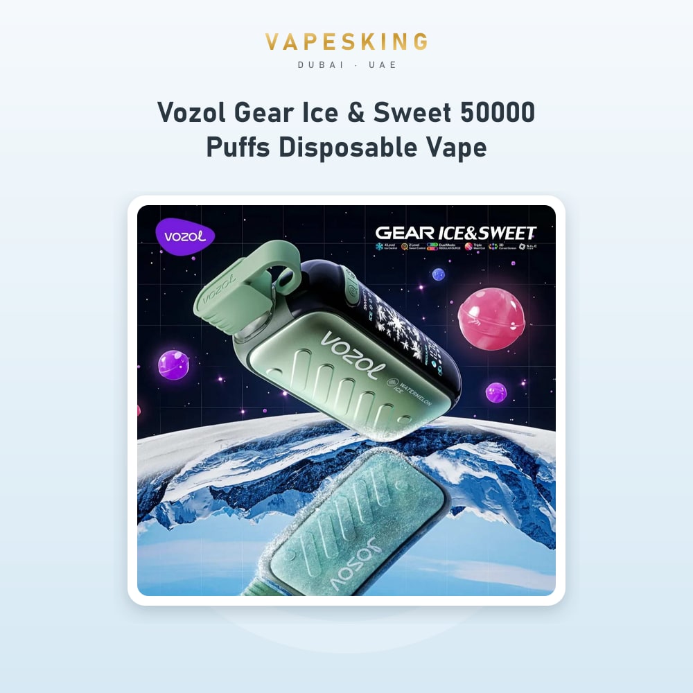 Vozol Gear Ice & Sweet 50000 Puffs Disposable Vape — disposable vape in stock at Vapes King Dubai, Dubai