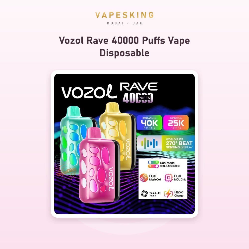Vozol Rave 40000 Puffs Disposable Vape — disposable vape in stock at Vapes King Dubai, Dubai