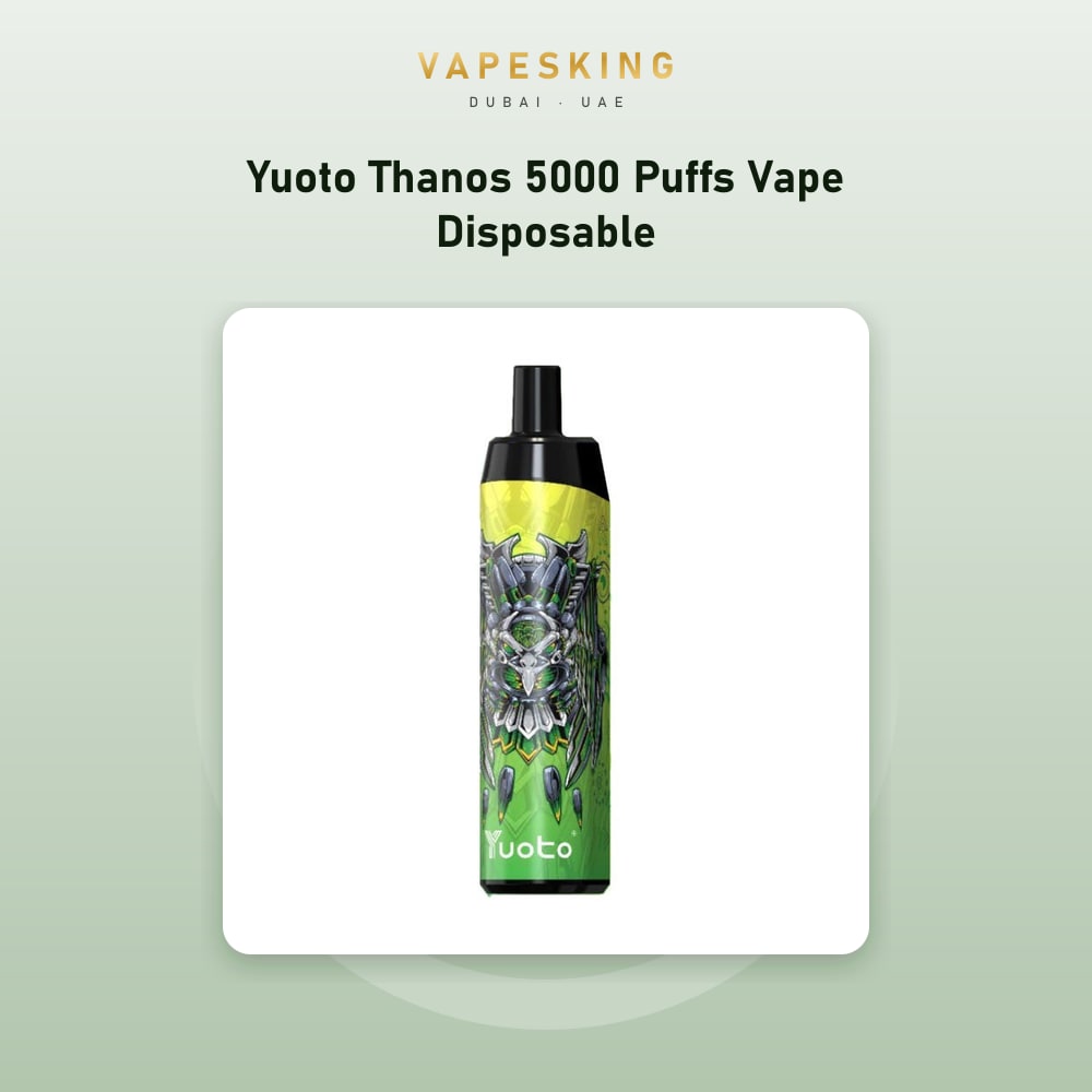 Yuoto Thanos 5000 Puffs Disposable Vape — disposable vape in stock at Vapes King Dubai, Dubai